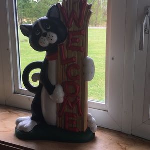 Ceramic handmade and hand painted Welcome Sign